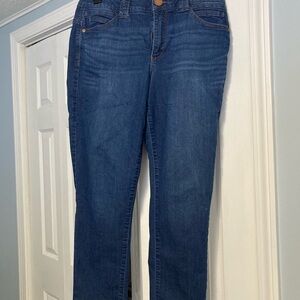 Democracy Dark Blue Straight Leg Jeans